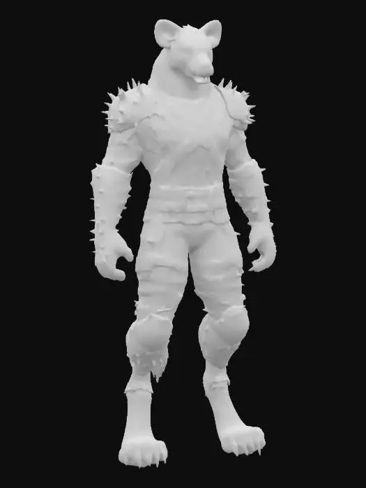 3D model for Hyena Warrior