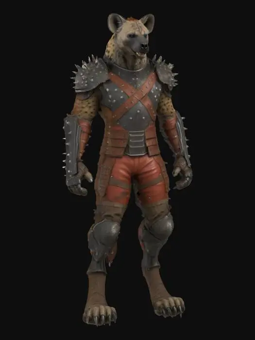 3D model for Hyena Warrior