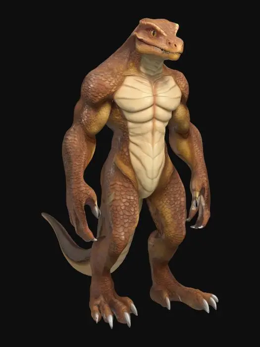 3D model for Lizardman
