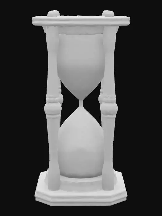 3D model for A mystic hourglass with a with ornaments decorated wooden frame