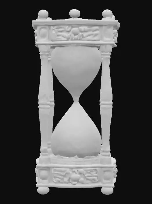 3D model for A mystic hourglass with a with ornaments decorated wooden frame