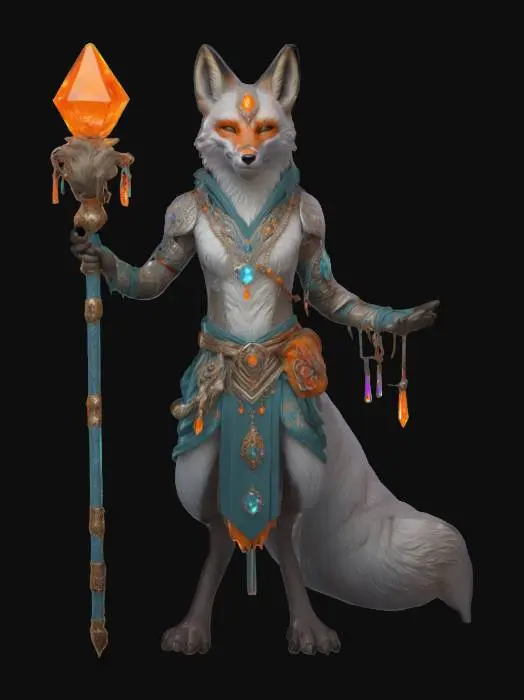 3D model for Enchanted Fox Shaman
