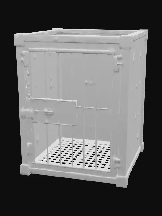 3D model for A dungeon metal cage for humanoids