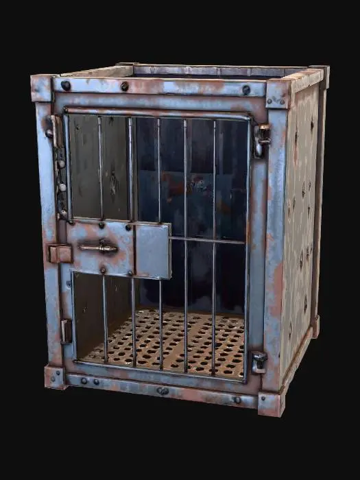3D model for A dungeon metal cage for humanoids