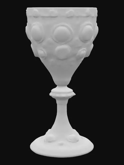 3D model for A rich decorated jeweled goblet with big jewels