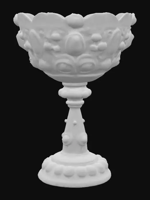 3D model for A rich decorated jeweled goblet with big jewels, #PBR#