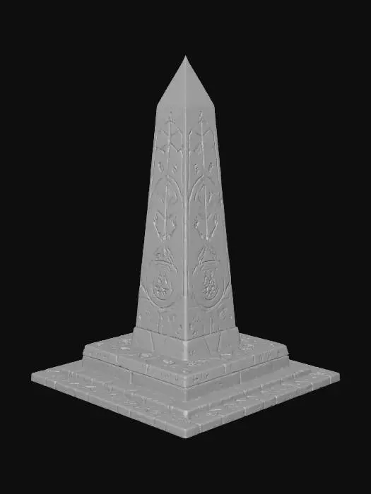 3D model for Deep blue obelisc