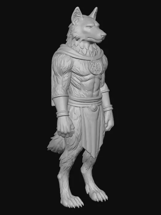 3D model for Wolf Mage