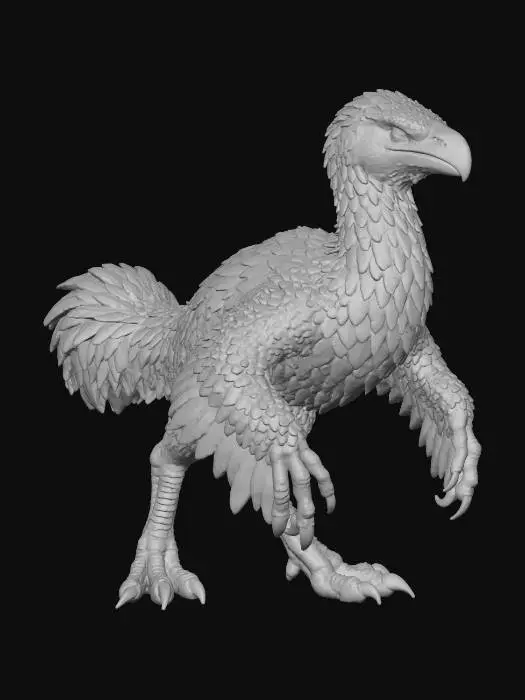3D model for Terrorbird raptor