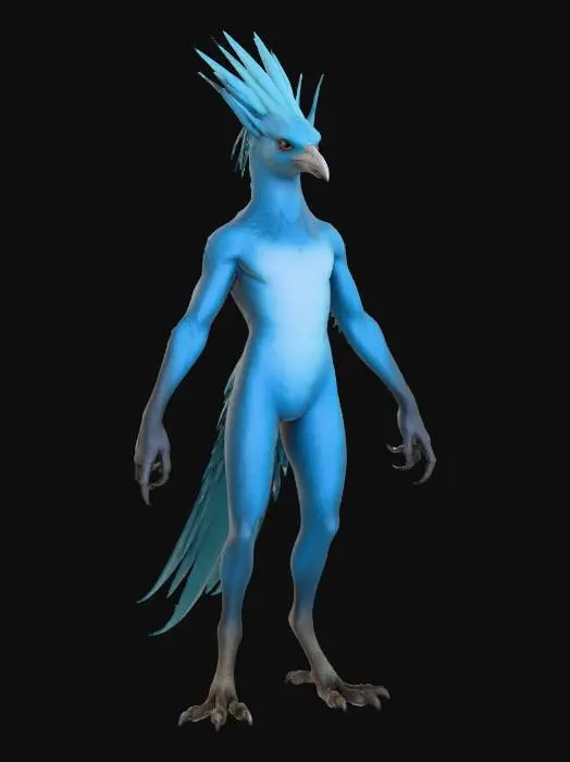 3D model for Blue Avian