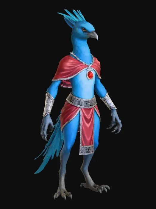 3D model for Blue Avian Mage