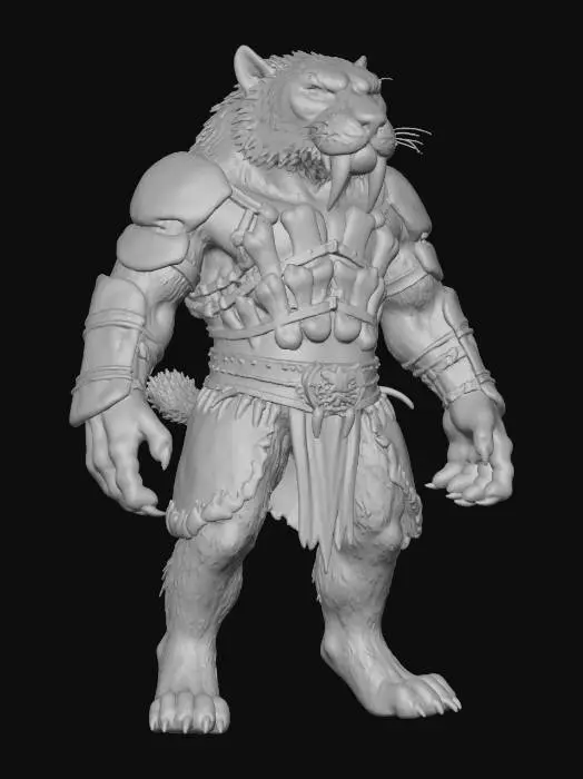 3D model for Sabertooth Warrior