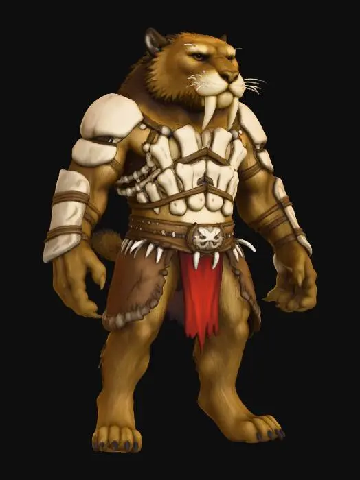 3D model for Sabertooth Warrior