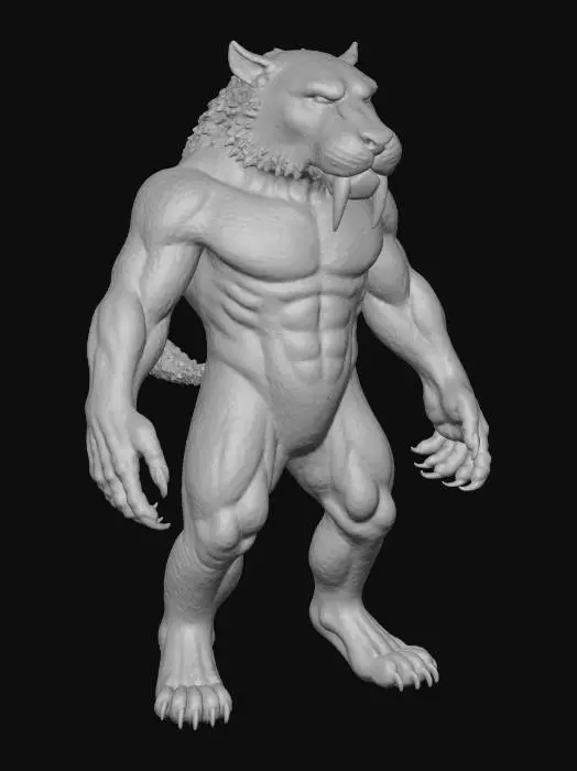 3D model for Anthro Sabertooth