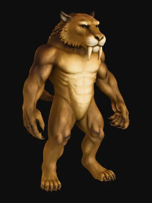 3D model for Anthro Sabertooth