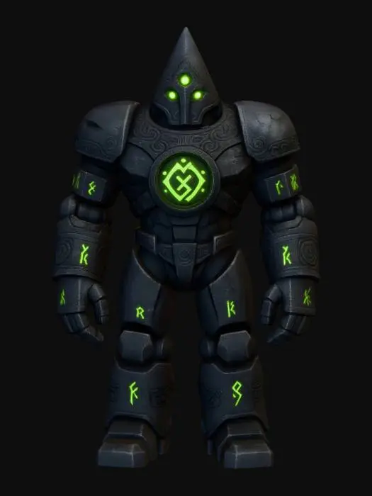 3D model for Luminous Green Sentinel