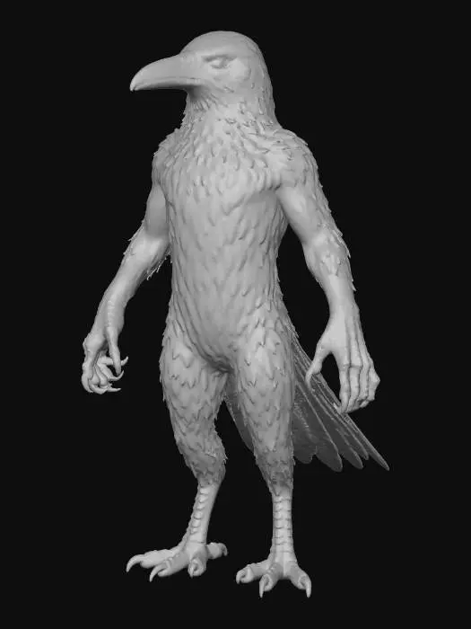 3D model for Raven Character