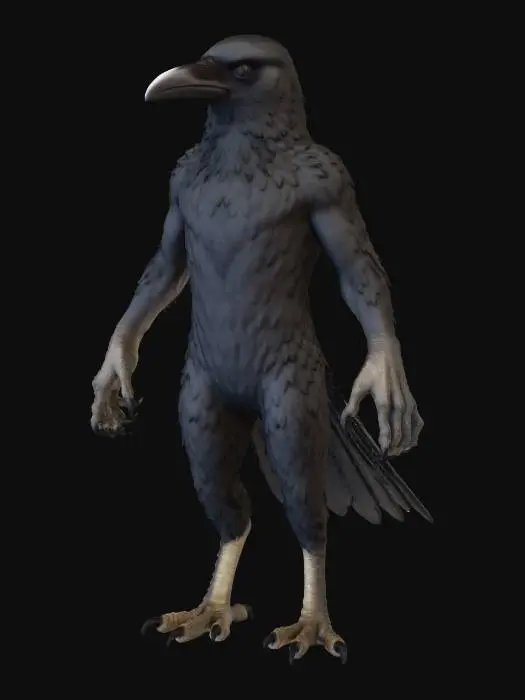 3D model for Raven Character