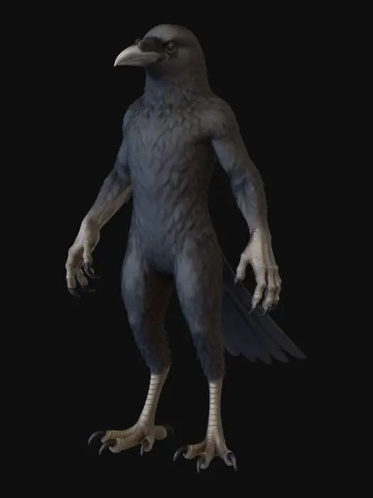 3D model for Raven Character
