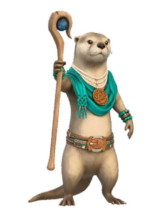 Otter Oracle 3D model, vytvořený pomocí AI