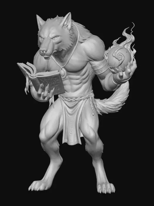 3D model for Wolf Sorcerer