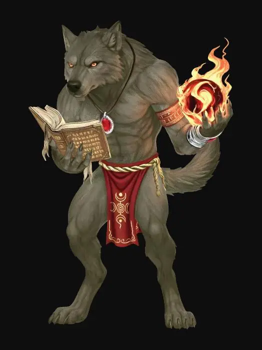 3D model for Wolf Sorcerer