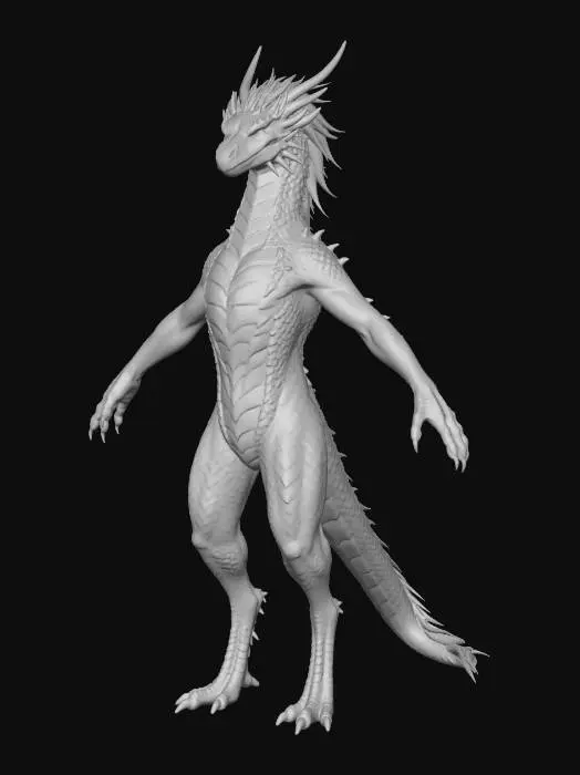 3D model for Azurecrest Dragon