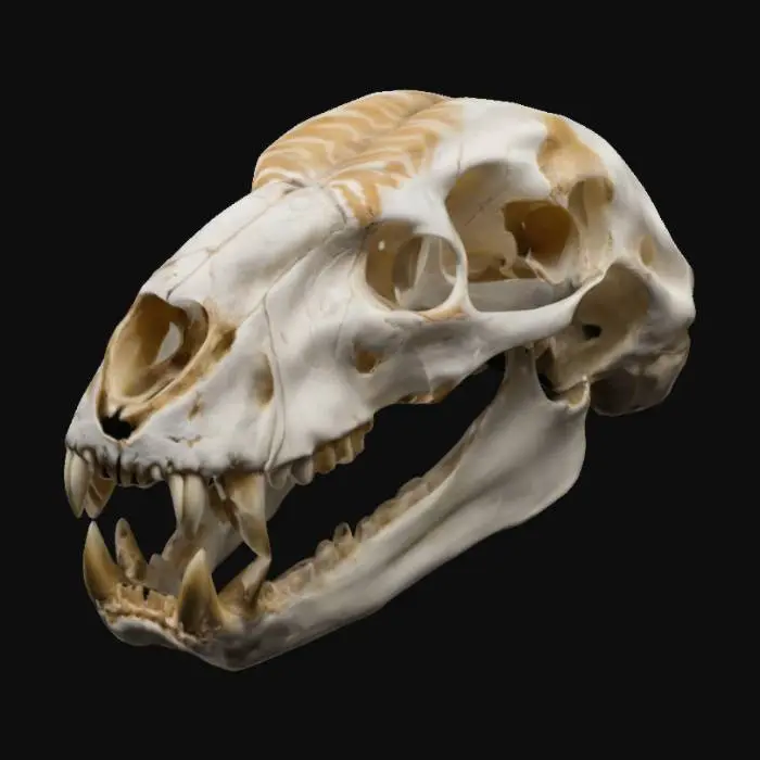 3D model for A tiger skull