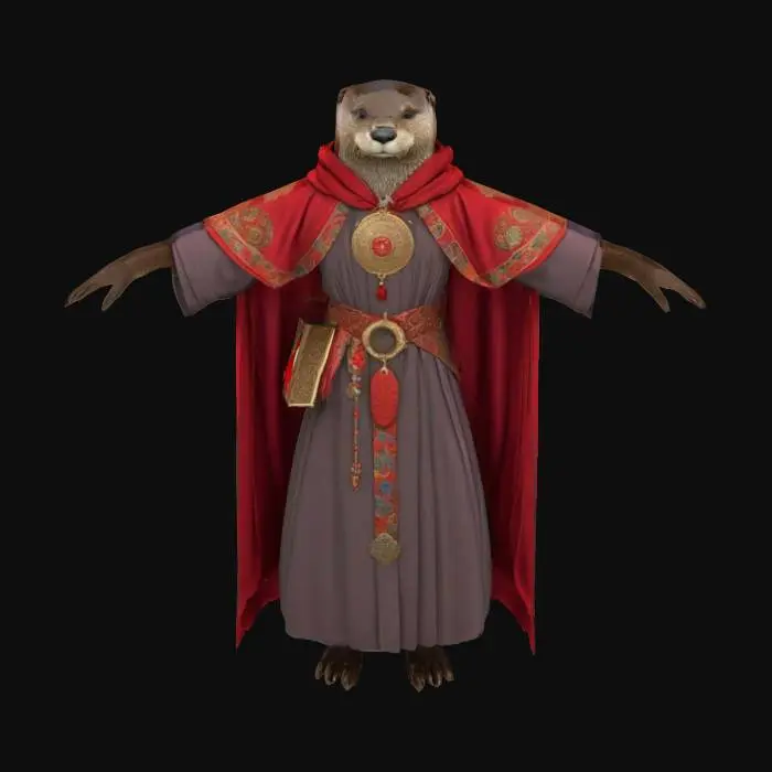 3D model for Otter mage