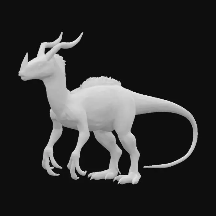 3D model for Crimson Theropod Drake