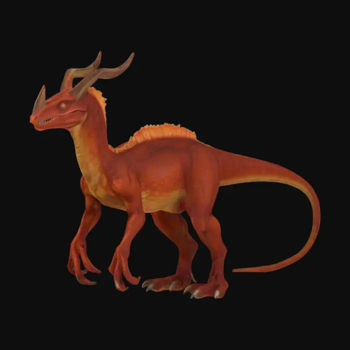 3D model for Crimson Theropod Drake