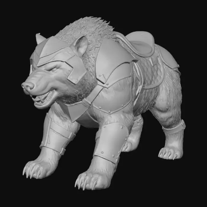 3D model for Armored Bearwolf