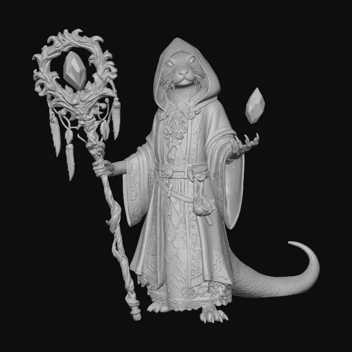 3D model for Otter Mage