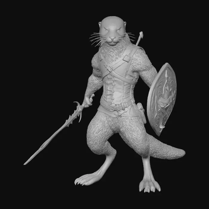 3D model for Otter Warrior