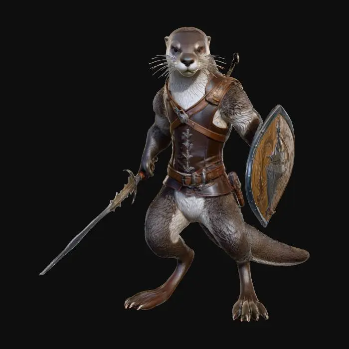 3D model for Otter Warrior