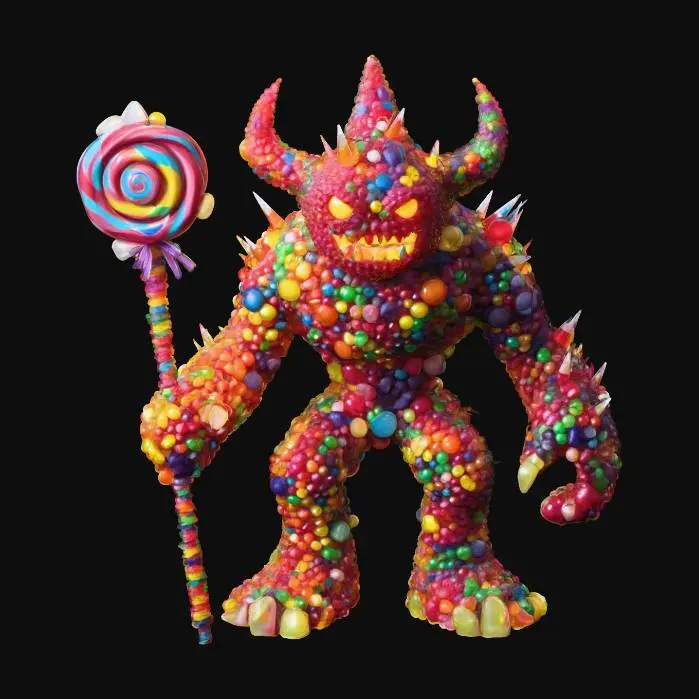 3D model for Candy Golem, #Halloween2025#