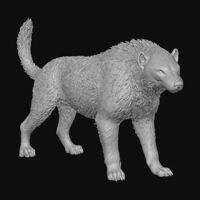3D model for Badger Hyena Warg