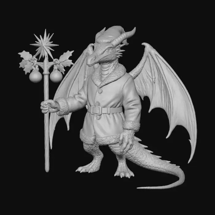 3D model for Santa Dragon, #Christmas2025#