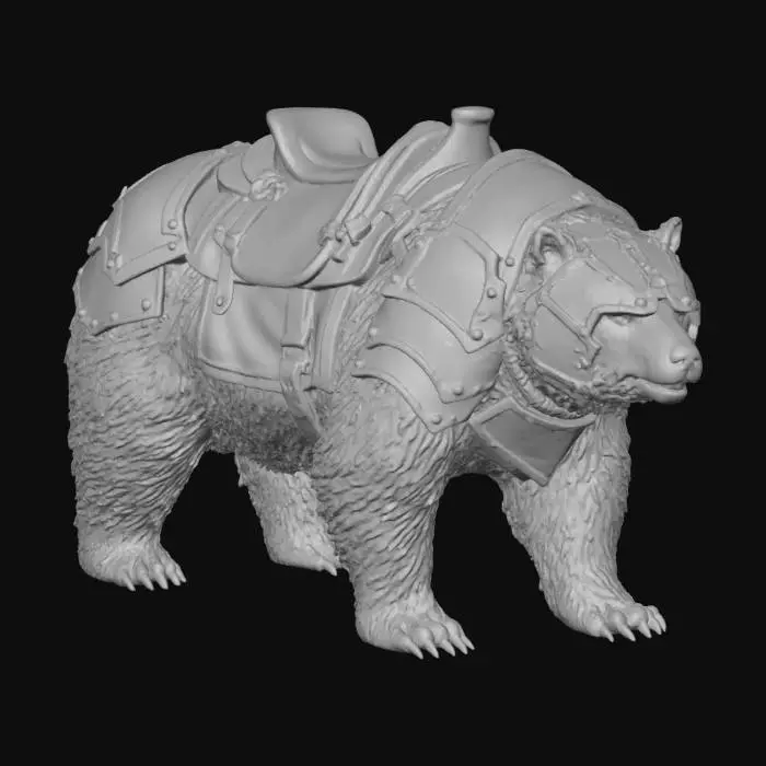 3D model for Armored Bear Mount