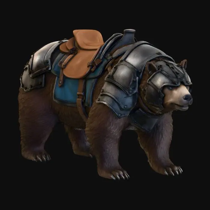 3D model for Armored Bear Mount