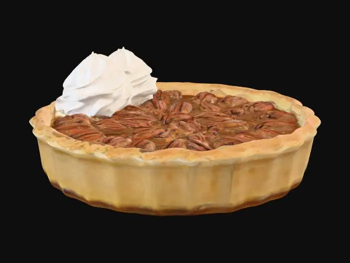 3D model for A pecan pie
 #Thanksgiving#