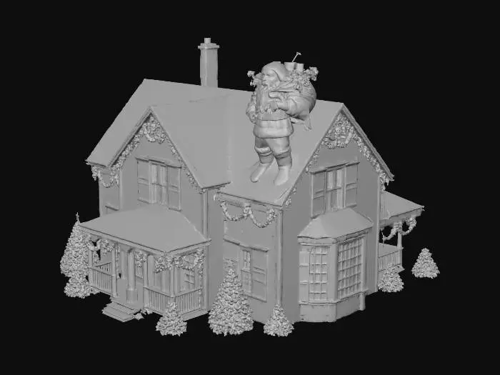 3D model for Santa's Christmas Eve Rooftop Adventure