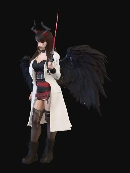 3D model for k pop demon hunter