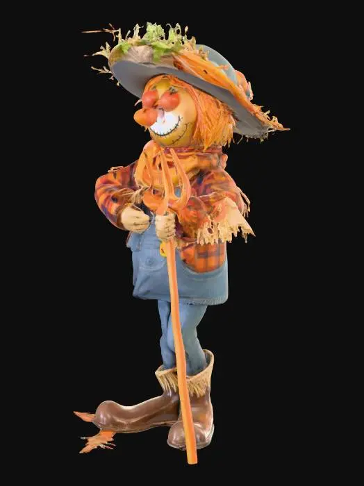3D model for a whimsical scarecrow