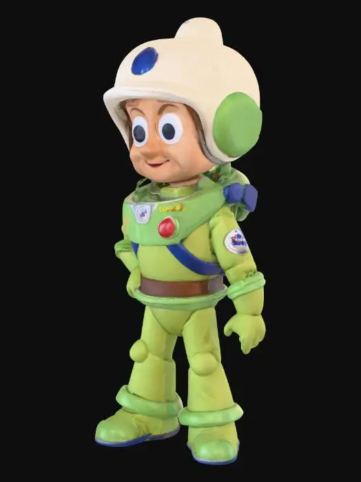 3D model for Woody dressed up like A space ranger for Halloween