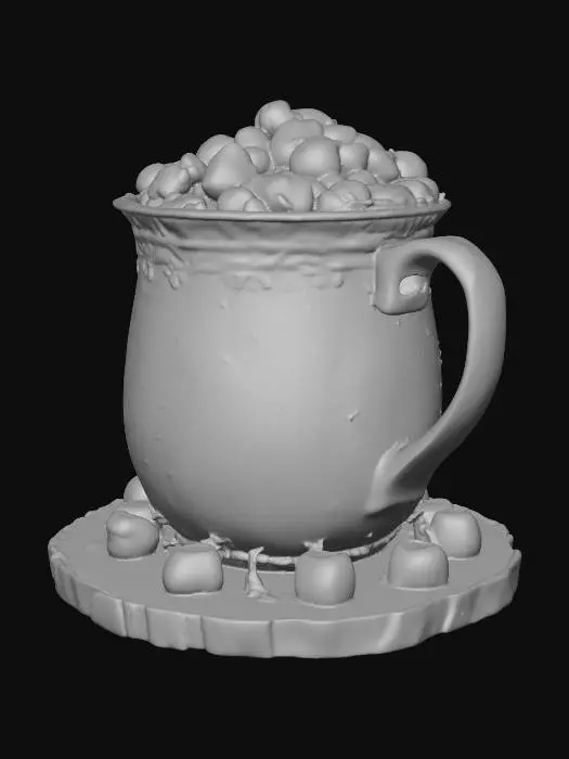 3D model for a large cup of cocoa with marshmallows in it, #Christmas2025#
