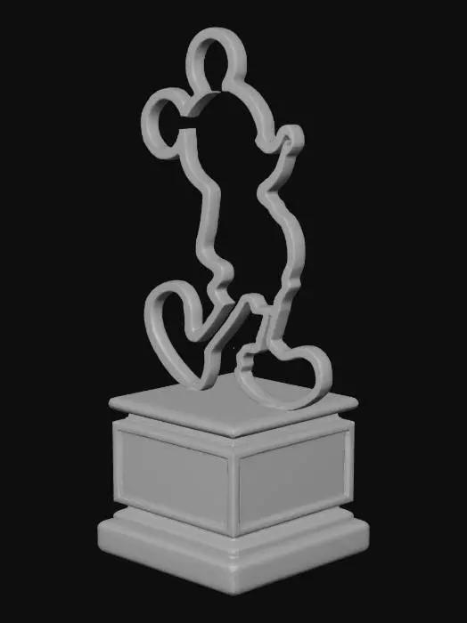 3D model for Golden Silhouette Trophy