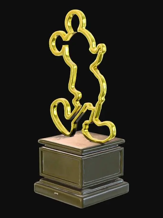 3D model for Golden Silhouette Trophy