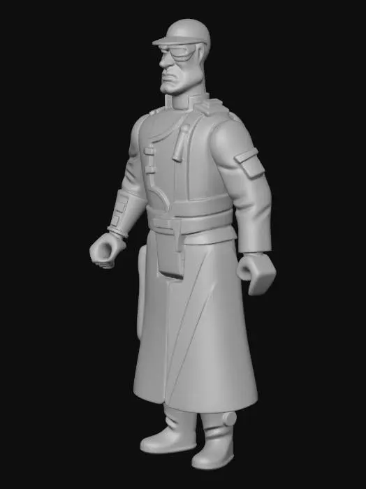 3D model for Action Figure in White Coat