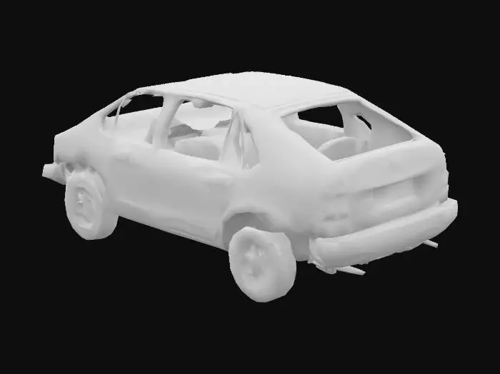 3D model for macchina bruciata